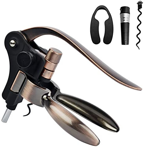 Cavatappi Vino, Apribottiglie Manuale,Cavatappi manuale a leva manuale con pompa,Ergonomico