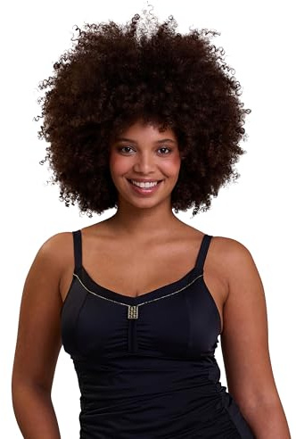 Sans Complexe, Maillot de Bain, Tankini sans Armatures, Modèle Speekaboo Shape, Femme, Ligne de Maillots Sculptants et très féminins, 50-52, Black
