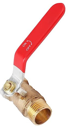 Vanne en Laiton épaississant le Fil Extérieur de la Vanne de Purge en Laiton avec Poignée Rouge pour les Vannes Industrielles du Compresseur D'air