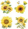 GORGECRAFT 4pz Girasole Adesivo per Finestra Fiore Statico Farfalla Adesivo per Porta Scorrevole In Vetro Pellicola di Avvertimento In Vinile Camera Da Letto Bagno Decalcomanie Anti-Collisione