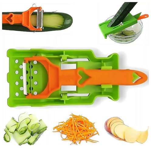 Multifunctional Kitchenware Set, Multifunctional Peeler 2025 New Upgrade 2 in 1 Cutter Set for Potato Orange Lemon Double Peeler