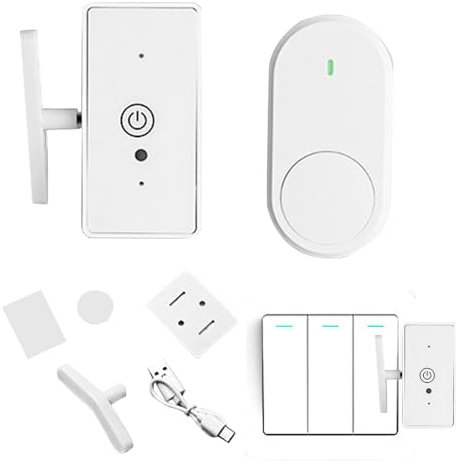Bouton intelligent - Cliqueur, facile à utiliser - Robot tactile - Assistant sans fil - Outil de doigt WiFi pour appareils - Pression de courant - Automatisation intelligente - Interrupteur léger