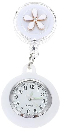 Beavorty Orologio da Taschino Donna Natale Infermiera Orologio Pratico Ciondolo Spilla Design Quadrante Lega di Zinco