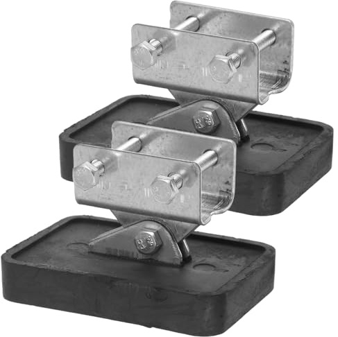 CTIRCHIU Cuscinetti Per Piedini Di Scale in Gomma Antiscivolo Copripiedi e Livellatori Per Scale a Pioli Domestiche Ed Esterne Kit Da 2 Pezzi