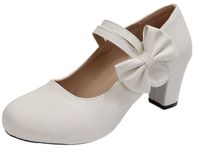 Women’s Oktoberfest Black Court Shoes Women Black Block Heels Costume Traditional with Heel Chunky Dancing Bridal Block Heel Ballerinas Pumps for Oktoberfest, Celebrations and Casual Daily Wear