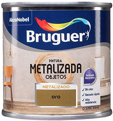 Bruguer, Esmalte, Pintura Metalizada para objetos Oro 125 ml