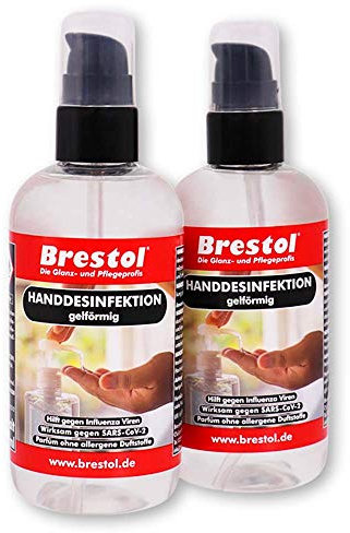 HANDDESINFEKTION Gel 2x 300 ml Spenderflasche Desinfektionsmittel für Hand Haut Hände Desinfektion Desinfektionsgel Geldesinfektion gelförmig