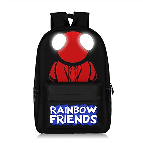 Regnbåge vänner ryggsäck tonåringar pojkar flickor skolväska student bokväska vardaglig resa dagväska avslappnad laptopväska anime present till jul