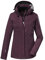 killtec Damen Funktionsjacke/Outdoorjacke mit abzippbarer Kapuze KOS 133 WMN JCKT, aubergine, 44, 38383-000