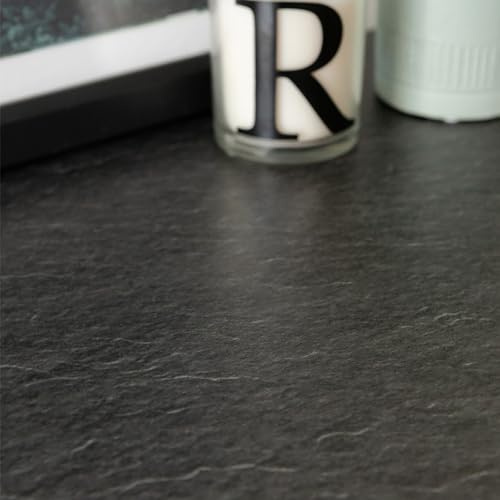 Vinyl Warehouse 15m x 67cm d-c-fix Slate Matt Grey Stone Sticky Back Vinyl Furniture & Kitchen Wrap (200-8352)