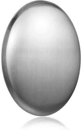 JIEYAO Jabón de acero inoxidable plateado para eliminar olores de pescado, cebolla y ajo, perfumes fuertes de manos y piel, para cocina