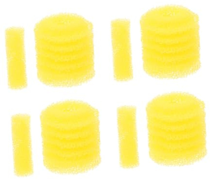GRIRIW Esponja Filtrante para Acuario, Accesorio de Filtro de Esponja Portátil, de Prefiltro Reemplazable, 5 Piezas Amarillo
