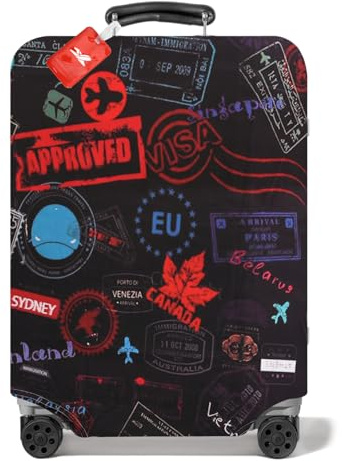 Godneei Funda Para Maleta Estampada, Protector De Maleta Para Equipaje Facturado, Funda De ProteccióN Duradera Y PráCtica, Accesorio Esencial De Viaje (L)