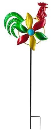Ronyme Escultura Viento Hierro con Forma, Viento, Adorno para el Suelo, Regalo cumpleaños, Suministros para Fiestas, Adorno para