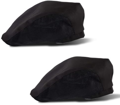 JEYORZY - Juego de 2 toques de cocinero unisex para restaurantes, hoteles, escuelas, cocinas domésticas, barras, color negro