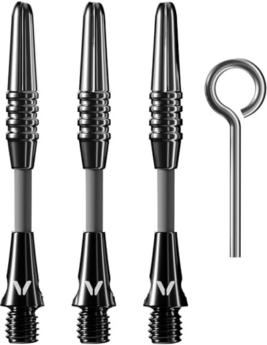 Viper Carbon Fiber High Performance Ultra-Light Dart Shafts, Set of 3, Short, Black