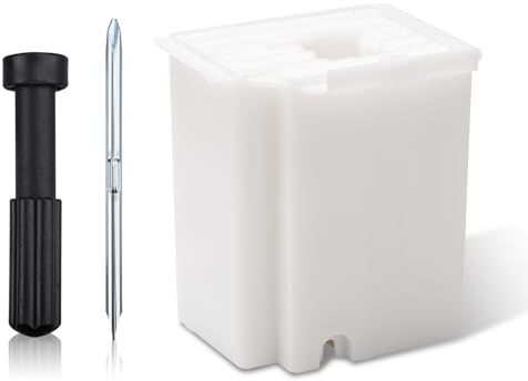 Gosknor 2pcs Remplacement Tampons d'encre Usagée pour EPSON ET-2800 ET-2803 ET-4800 ET-2400 ET-2720 ET-4700 ET-2711 L3110 L3250 L3150 L3210, Boîte Rangement Encre avec Éponge Absorbante et Tournevis