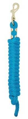 Weaver Cuero Valor Cuerda de Plomo con latón 225 Snap, Lime Zest/huracán Azul/Morado Jazz, 5/8 x 8, n/a, Azul (Hurricane Blue), 5/8 Inches x 8'