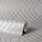 Fine Décor FD42603 - Papier peint motif treillis Shard en pierre/argenté