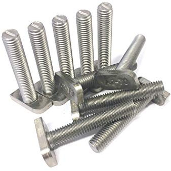 Lot de 10 vis à tête marteau M8 x 70 en acier inoxydable A2, solaire photovoltaïque, construction type 28/15