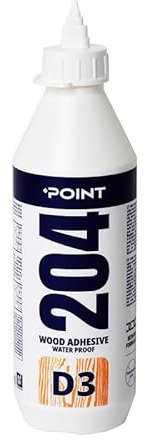 Colla per legno – Forte colla D3 PVC da 200 ml – colla per legno ultra forte resistente all'acqua per mobili legno duro compensato Mdf & altro – colla per legno Pva ad asciugatura rapida trasparente –