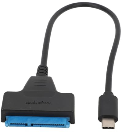 SATA Till USB-adapter, USB-typ C Till SATA-hårddisk Extern Omvandlare för 2,5 Tum SATA HDD SSD, Stöd UASP 6 Gbps, SATA Till USB C-adapterkabel för Mobila Enheter eller Surfplattor