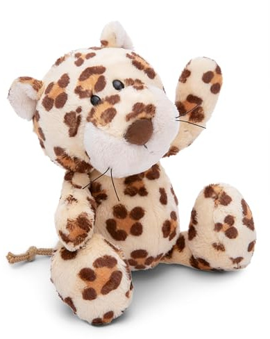 NICI ZOO FRIENDS gosedjur leopard 20cm vickande - söt mjuk leksak för gos och lek, gosedjur för gosedjursälskare - 49815