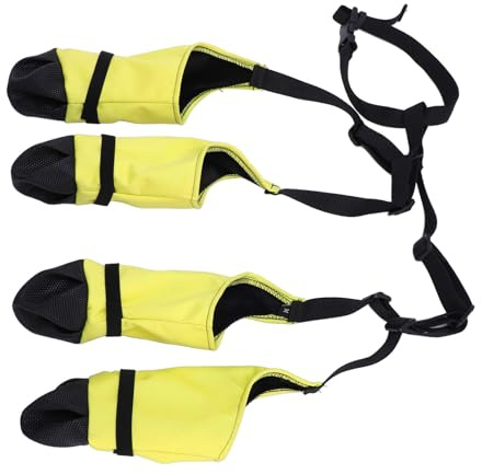Naroote Leggings con Stivali per Cani, Stivali per Cani Leggings Scarpe Acqua -Resistente Regolabile per l'esterno (S)