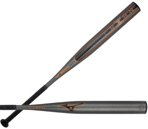 Mizuno Womens F26-CRBN X (-9) Fastpitch Softball Bat, Black-Blazing Orange, 34 Inches