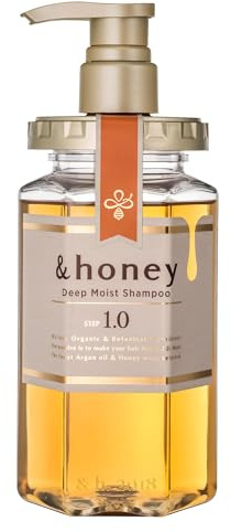 & Honey Shampoo au Miel 450ml - Tout Type de Cheveux - Nourrissant - Sans Sulfate, Sans Huile Minérale, Sans Parabènes, Sans Colorants Artificiels
