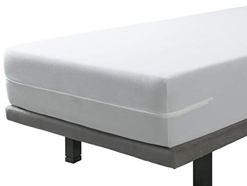 Velfont Matratzenbezug 140x200cm Frottee aus Mikrofaser mit Reißverschluss Oeko-TEX Zertifiziert Elastischer