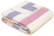 Ibena Decke 150x200 cm - Baumwollmix, Made in Germany, warm & waschbar, Kuscheldecke bunt gestreift
