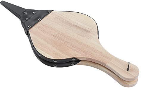 Akozon Fuelle para Chimenea, Operación Manual, Madera Maciza Duradera, Cuero Resistente Al Calor, Soplador de Fuego Ampliamente Utilizado para Chimenea con Leva para Barbacoa