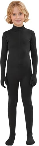 ATHX Kids High Stretch Halloween Cosplay Party Bodysuit Costume Child Spandex Back Zipper Headless Zentai Skin Suit Unitard