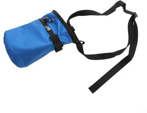 Borsa per gesso per arrampicata, arrampicata su roccia, borsa in polvere di magnesio con cintura per bouldering ginnastica sollevamento pesi potenziamento presa (blu)