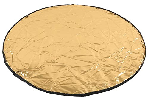 AMONIDA Ljusreflektor 5 i 1 Hopfällbart Fotografiskt Verktyg för Studio och Livesändning, Mjuk och Bekväm Belysning, Tyg och Metallmaterial (110 cm)