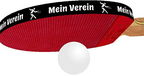 3 STK. Tischtennis Kantenband 12 mm schwarz mit eigenem Text