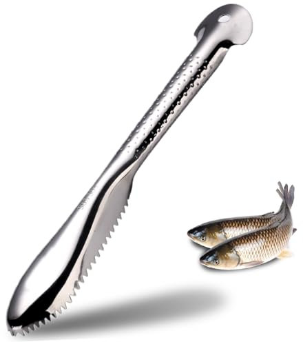 Raschietto Per Pesce,Squamatore Pesce Acciaio Inossidabile Raschietto Per Squame Raschietto Per Pesce Strumento Da Cucina Raschietto Per Pesce Squamare Per Casa, Cucina, Ristorante (Argento)