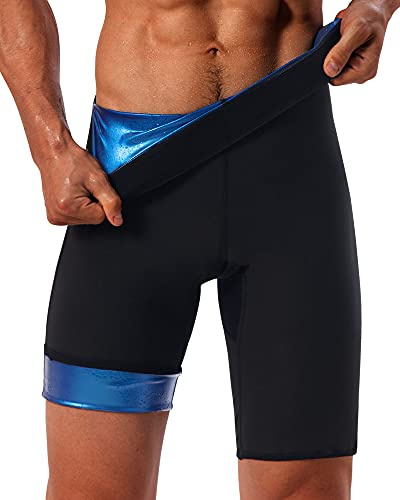 LMCOB Sauna Sweat Short Pants Men Hot Thermo Sauna Leggings(70011-01-L)