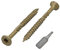 Marcopol (Pack of 100 pcs) Green Anti-corrosion Finish 3.5 x 40 mm Timber Decking Screws, Wood Screws, Torx Head, Type 17, Countersunk Head, Exterior Screw (100, 3.5 x 40 mm)
