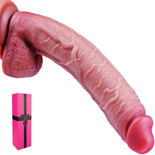 30 cm extra langer Dildo,leistungsstarkes Sexspielzeug mit Saugnapf, dicker Silikondildo,riesiger XXL-Analdildo,realistischer Riesendildo für großen Penis,Sexspielzeug für Erwachsene für schwule Paare