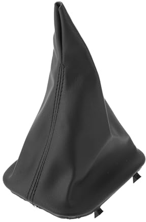 Hihaha Gear Shift Stick Gaiter Knob Cover for BMW E30 1981-1991 Leather | Gear Stick Knob Cover Boot Shift Cover, Dustproof, 1 Pc, Black