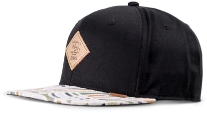 Djinns Braid Rev. Snapback Keps Herrar - flat brim hatt basebollkeps Snapback, med skärm, skärm Vår-sommar Sommar - One Size svart
