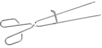 Pinza barbecue in acciaio inossidabile con guida da 45 cm