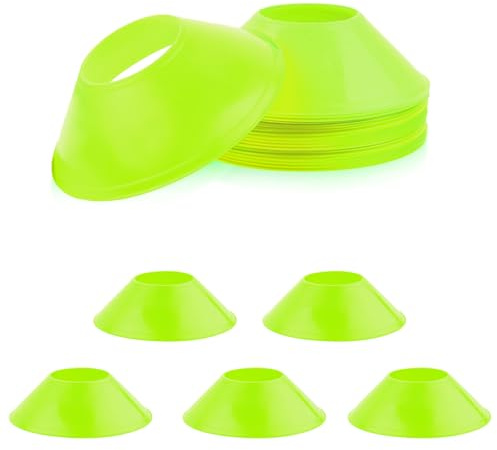 XIHIRCD 15pcs Soccer Cones for Sports Training, Mini Football Pylons Cones Flexible Agility Sports Cones Practice Cones for Football Basketball Running Drills Sports Games Field Cone Markers Kids