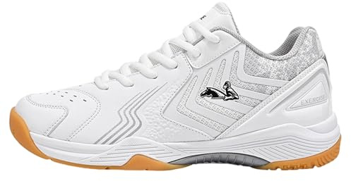 Leichtrit Zapatillas De Voleibol,Zapatos De BáDminton Hombre,Zapatillas Tenis Antideslizante Zapatillas Voleibol Hombre Ligero Zapatos Deportivos Transpirable para Hombre Adulto Fitness Bádminton