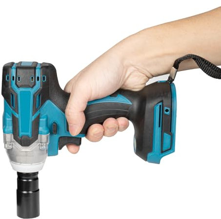 KAPIPALA Avvitatore a percussione a batteria da 320 N.m, senza spazzole, elettrico 1/2, quadrato 2200 BPM, frequenza di impulso con 6 bussole per auto di controlli di fissaggio, rimozione dei