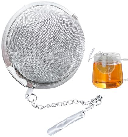 Infusore Per Tè, Infusore Per Tisane A Rete Extra Fine, Filtri A Rete In Acciaio Inossidabile Con Gancio A Catena E Maglia Extra Fine, Colino Per Aromatizzare Spezie E Cond