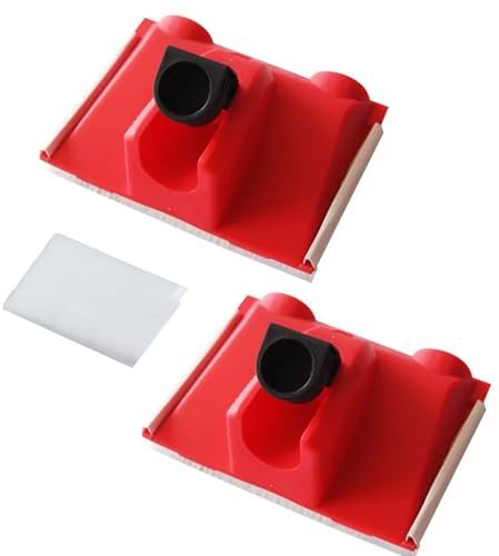 Paint Edger Tool - ShiningUU 2 Pcs T-Shaped Grip Paint Trimmer for Ceiling & Wall Corners | Multifunctional Edges Painter Kit with Pad Nylon(Red Handle)​