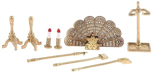 1/12 Maison de Poupée Décoration Cheminée Miniature Robuste pour Jouet Simulé